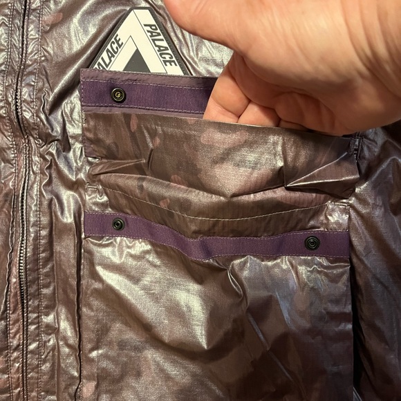 Palace P-Stealth Purple Metallic Camo Logo Print jacket size XL - Picture 4 of 9